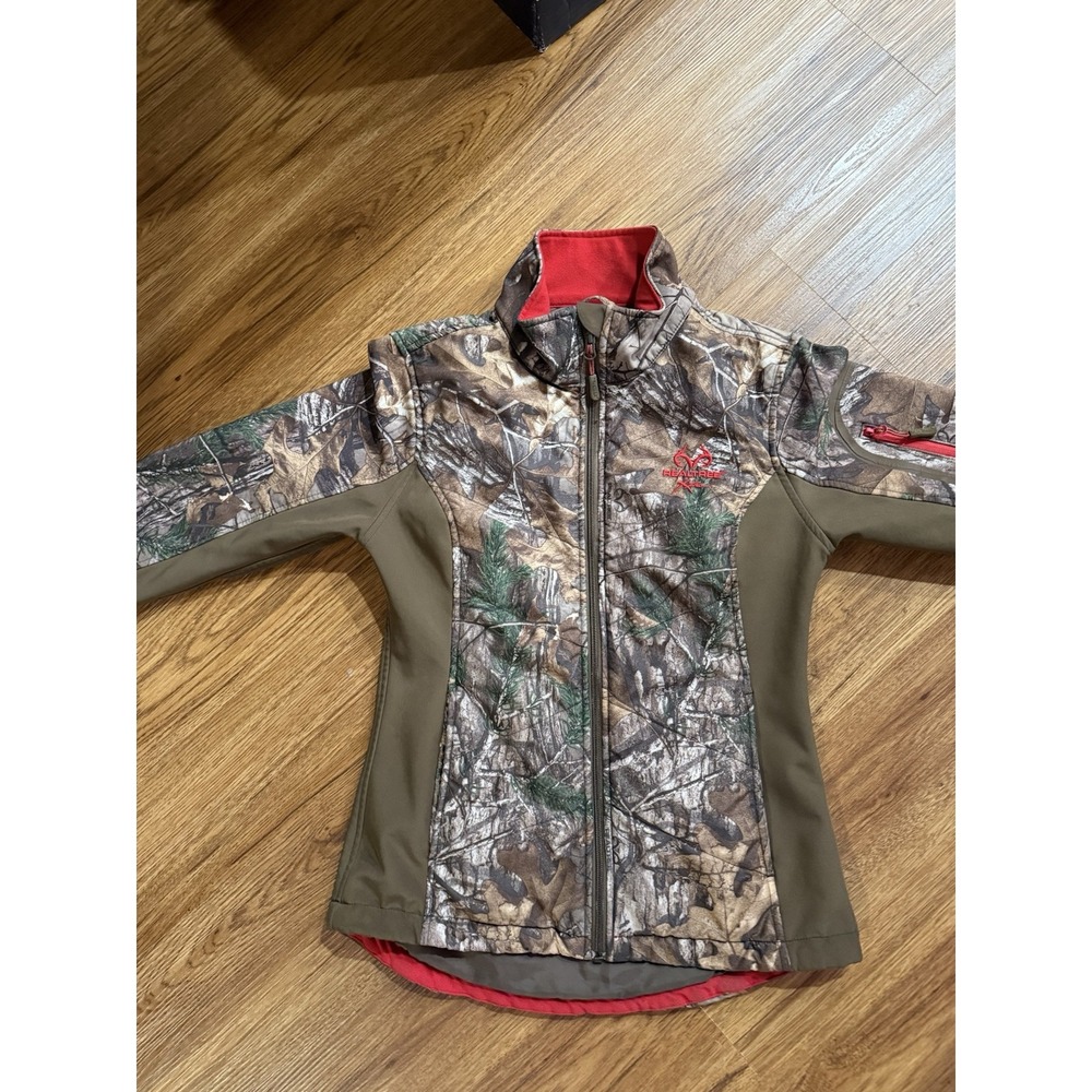 Realtree Womens Small Soft Shell Full Zip Jacket TKF-W4155/RT